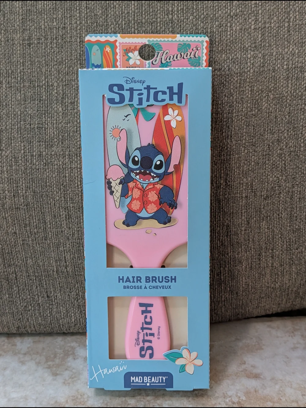 Mad Beauty Disney Stitch Pink Hair Brush